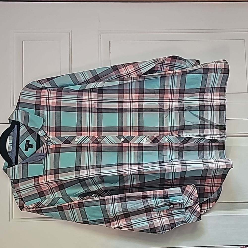 Talbots Plaid Long Sleeve shirt sz 2X